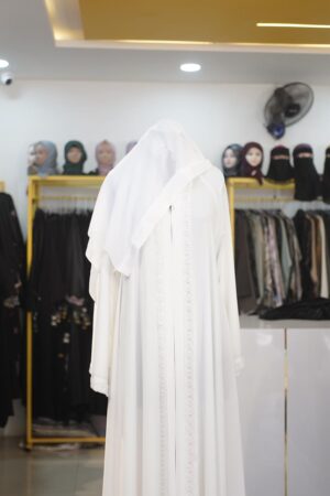 Aliya Cut Umbrella Abaya - Floral Digital Print TikTok Fabric