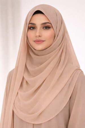 Premium Beige Sheila - Soft Sand Neutral Hijab